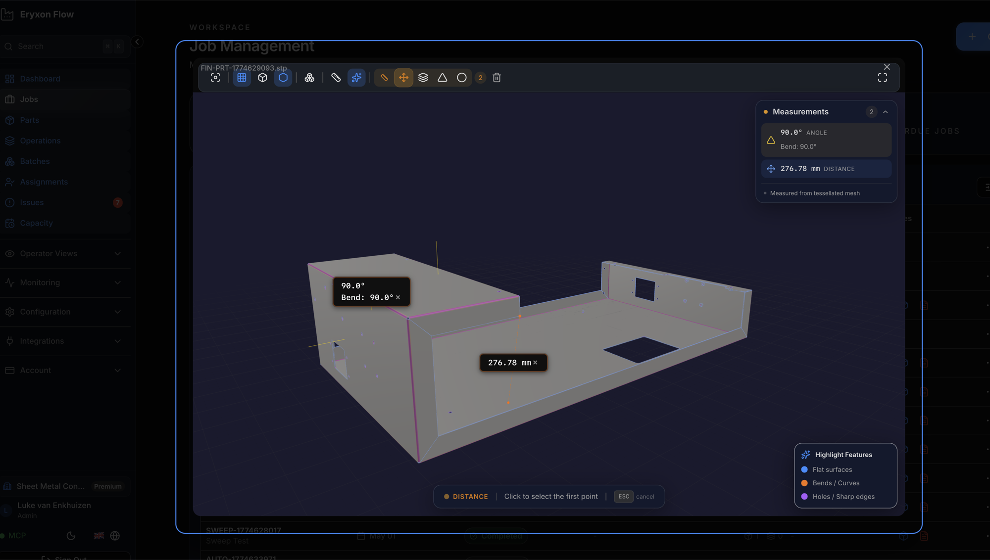 3D STEP Viewer with measurements